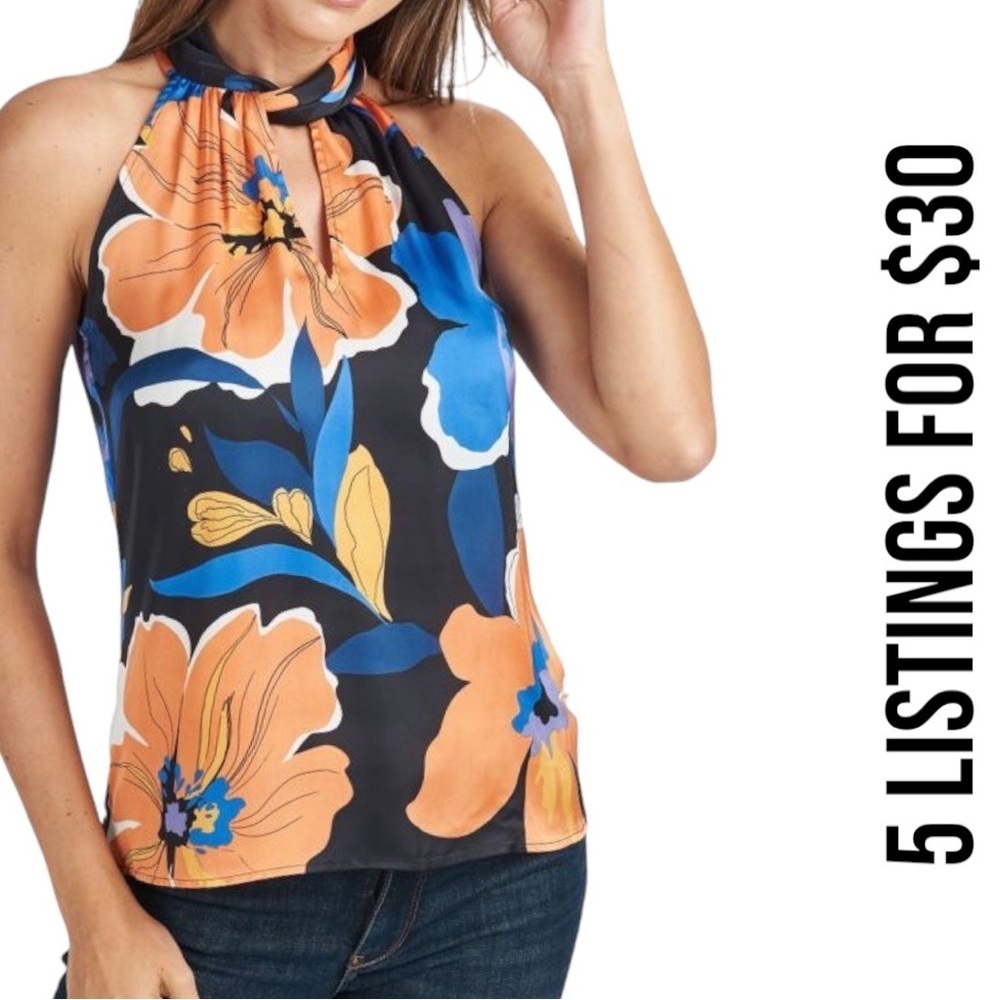 Daniel Rainn Floral Halter Top women’s XS